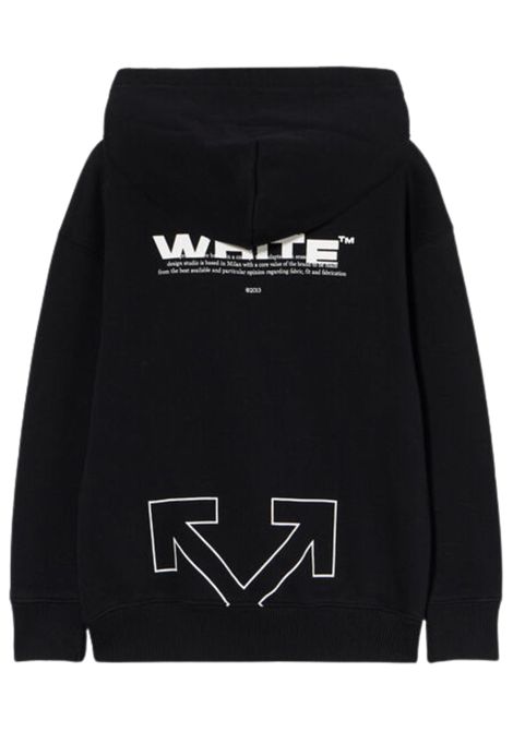 Felpa unisex nera in cotone OFF WHITE | BB001F5F0011/MANERO
